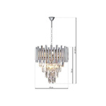 Żyrandol glamour MADISON CHROME ML5991