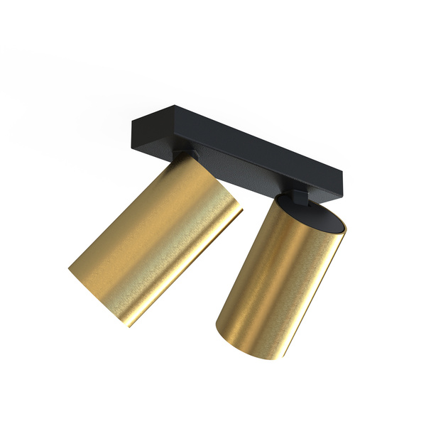 Lampa natynkowa sufitowa MONO II BRASS 10W GU10 | mosiądz