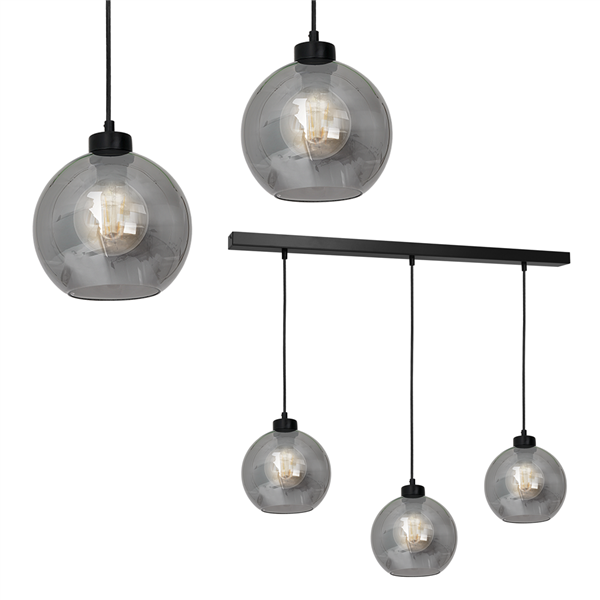 Nowoczesna lampa wisząca listwa SOFIA SMOKED MLP65800