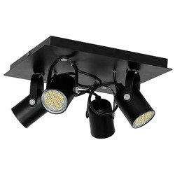 Nowoczesna lampa sufitowa PICO BLACK 4xGU10 MLP997