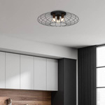 Lampa sufitowa MERIDIANO, MLP7961, czarny/brązowy, 3x60W E27