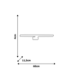Kinkiet nad lustro LED biały SHINE WHITE 12W LED 60cm