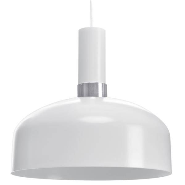 Nowoczesna lampa wisząca MALMO WHITE/CHROME 1xE27 MLP6202