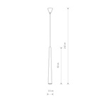 Lampa zwis punkt QUEBECK white I biała 5403