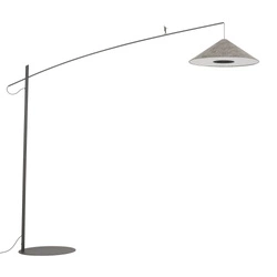Lampa podłogowa POISE umbra gray A E27 wys.240cm dług.260cm przewód 270cm włącznik | 11767