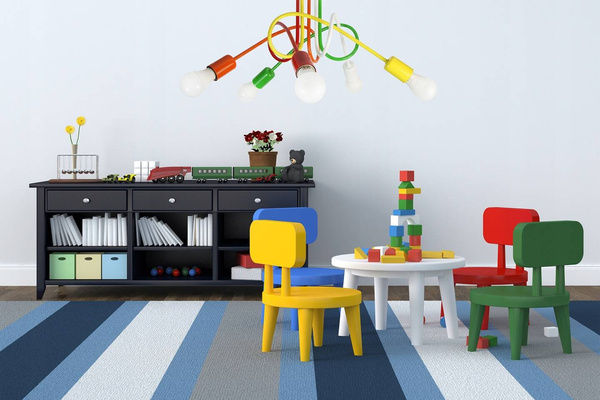 Lampa sufitowa do pokoju dziecięcego kolorowa Mondo 1001/5MX3