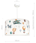 Lampa sufitowa do pokoju dziecięcego Samolot 1xE27 LED
