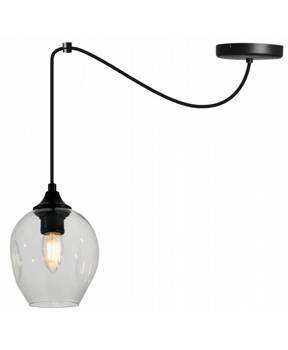 Nowoczesna lampa loft z szklanym kloszem