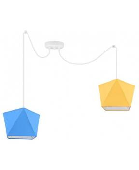 Lampa do pokoju dziecięcego typu pająk, kolorowa Diament