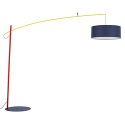 Lampa podłogowa POISE multicolour B E27 wys.230cm dług.255cm przewód 270cm włącznik | 11430