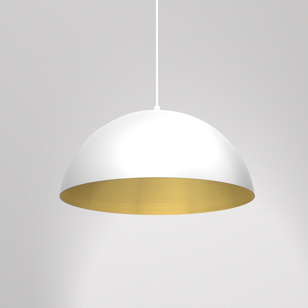 Lampa wisząca BETA, MLP7974, 45 cm, biały/złoty, 1x60W E27