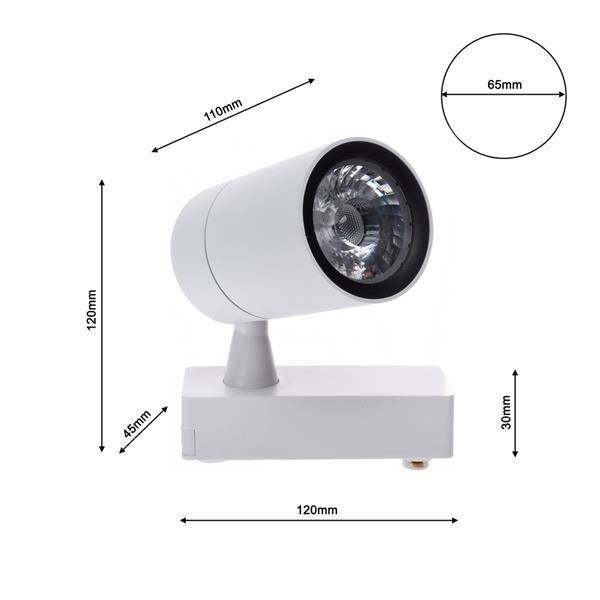 Lampa Sufitowa TRACK LIGHT 7W LED White 4000K ML3911