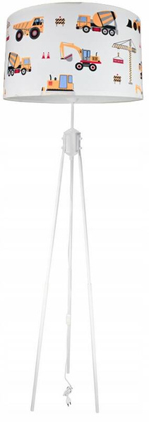 Lampa podłogowa do pokoju chłopca Koparki 