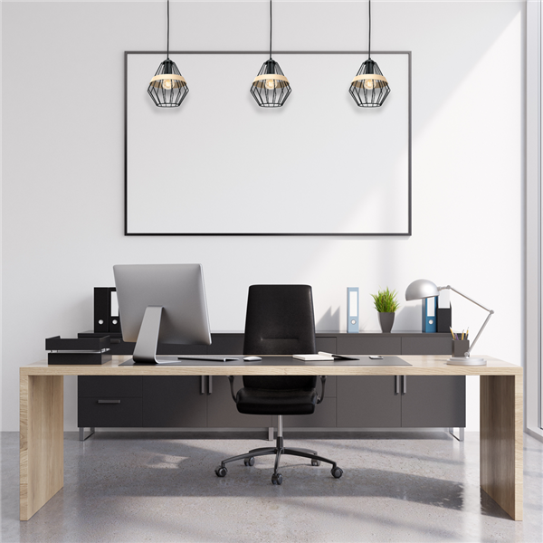 Lampa wisząca INDUSTRIALNA CLIFF BLACK 1xE27 MLP5524