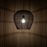 Lampa wisząca HAITI S śr. 43cm E27 | czarny