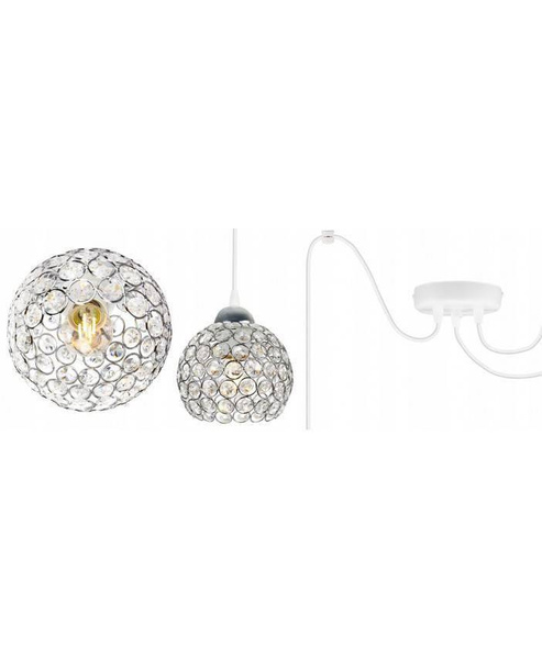 Nowoczesna Lampa Wisząca Typu Pająk SPIDER CRYSTAL 
