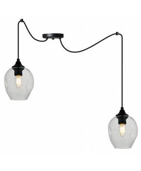 Industrialna Lampa ze Szklanymi Kloszami w Typie Pająk