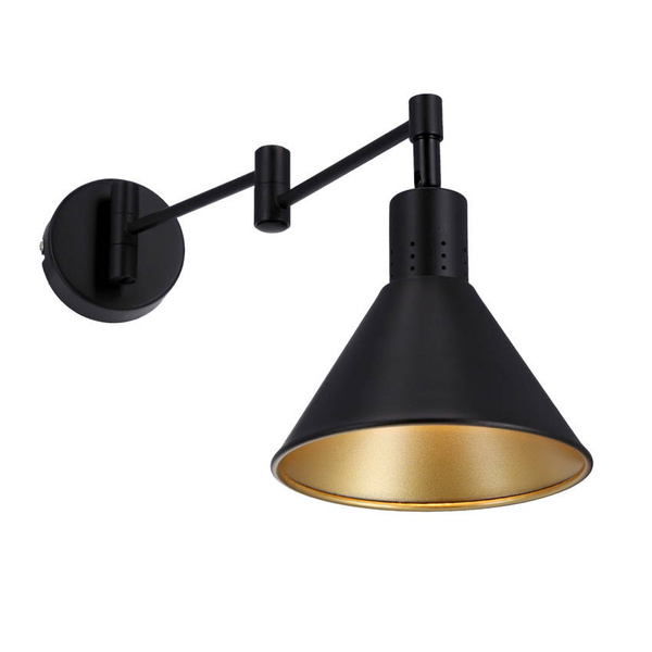 Kinkiet COPENHAGEN 21-75444 czarny/złoty 1x40W E14