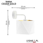 Kinkiet CEDAR GOLD