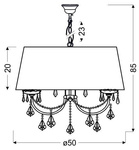 LAMPA SUFITOWA WISZĄCA 31-27603 Malva