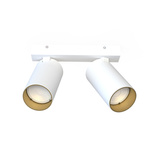 Lampa natynkowa sufitowa MONO II WHITE GOLD 10W GU10 | biały złoty