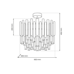 Lampa sufitowa ASPEN CHROME 6xE14