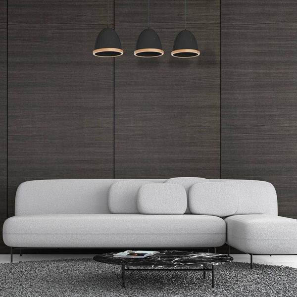 Lampa wisząca nowoczesna zwis STUDIO III czarny szer. 65cm