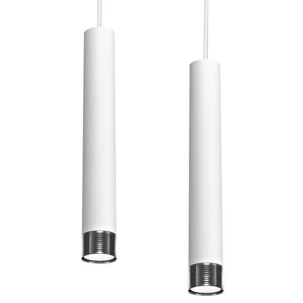 Nowoczesna lampa wisząca DANI WHITE/CHROME 3xGU10 MLP6228