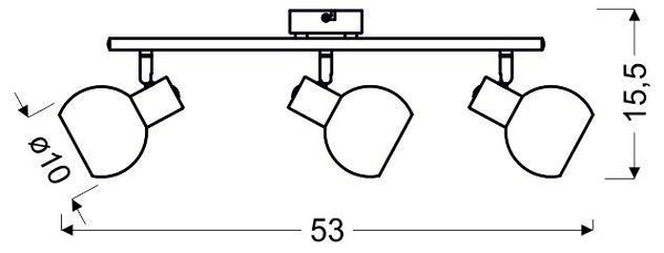 LAMPA ŚCIENNA  CANDELLUX MAURO 93-61607 LISTWA  E14 LED RGB SATYNA NIKIEL Z PILOTEM