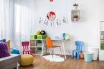 Lampa sufitowa do pokoju dziecka czerwona 1-punktowa Globus 1XE27 Led 