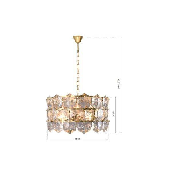 Lampa wisząca żyrandol AUSTIN GOLD ML5990