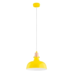 Lampa wisząca ALFA SOLO GEM ŻÓŁTA 1xE27 23cm | 61322