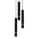 Lampa wisząca JOKER, MLP8918, czarny/złoty, 3x8W GU10