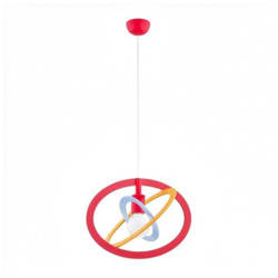 Lampa dziecięca wisząca GRADI ELIPSE FUN E27 wys. 90cm | multikolor