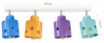 Lampa sufitowa do pokoju dziecka kolorowa Star Loft 4xE27 Led 