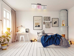 Lampa sufitowa do pokoju dziecięcego trzypunktowa Magiczny Diamencik