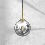 Stylowa lampa wisząca REFLEX fi 17 MLP8413, czarny/złoty, 1x40W E14