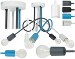 Lampa sufitowa do pokoju dziecka kolorowa w stylu loft Mondo 1001/5MX5