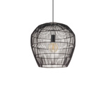 Lampa wisząca HAITI S śr. 43cm E27 | czarny