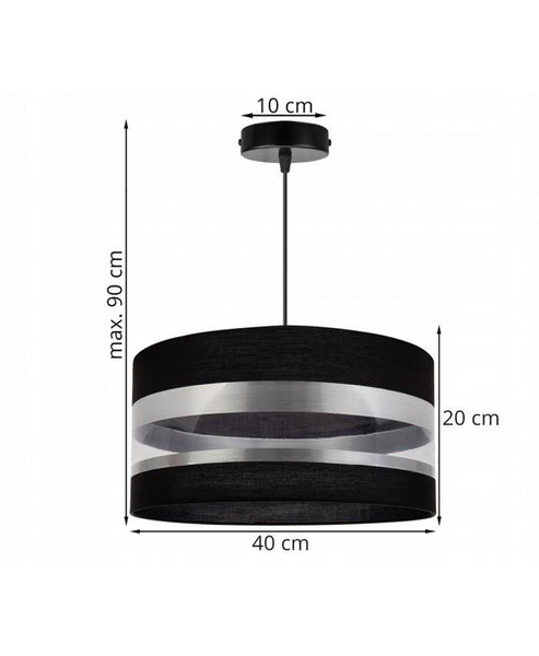 Nowoczesna Lampa Wisząca z Abażurem Regulowana