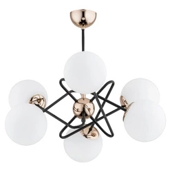 Lampa sufitowa ALFA VIRGINIA ZŁOTA 6xE14 65cm | 63104