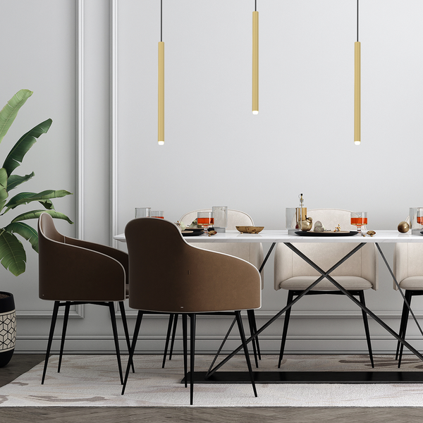 Lampa wisząca MONZA BRASS, MLP8839, czarno-złota, 1x8W G9