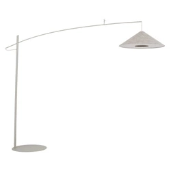 Lampa podłogowa POISE silk gray A E27 wys.240cm dług.260cm przewód 270cm włącznik | 11686