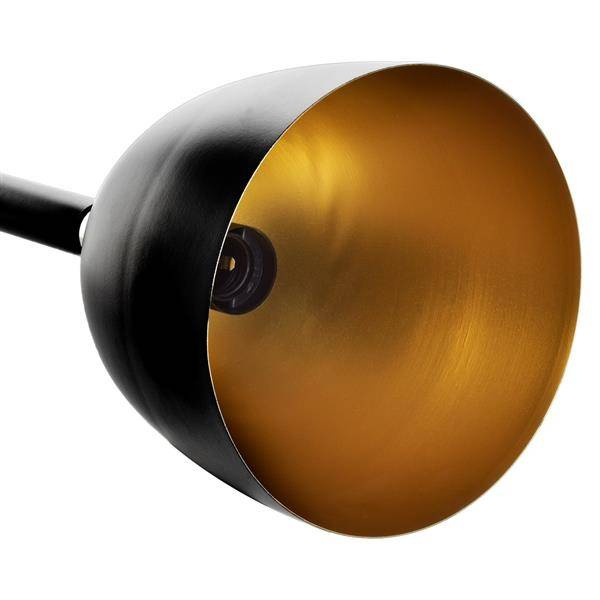 Nowoczesna lampa wisząca listwa CLARK BLACK/GOLD 3xE27 MLP6222