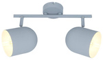 Lampa ścienna listwa 2X40W E27 szary mat AZURO 92-63212