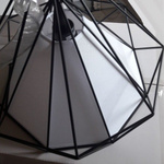 Lampa wisząca z drutu TRIANGOLO  śr.45cm