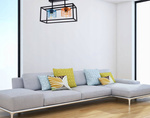 Lampa sufitowa do nowoczesnego pokoju dziecięcego Edison Koszyk 2 Loft 