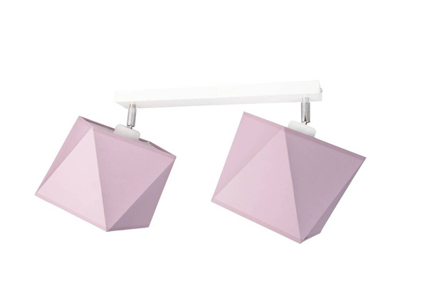 Lampa sufitowa dla dziecka czerwone abażury regulowana 2-punktowa Diament 2xE27 Led 