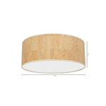Lampa sufitowa CORK White/Cork 2xE27