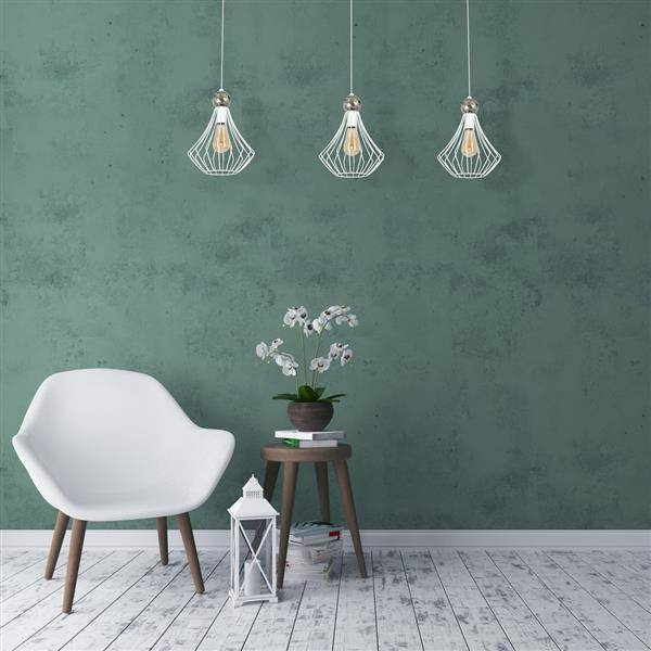 Lampa wisząca JEWEL WHITE 3xE27